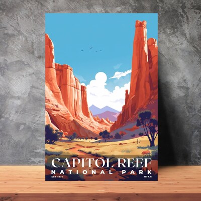 Capitol Reef National Park Poster, Travel Art, Office Poster, Home Decor | S3 - image3